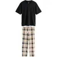 Next Pyjama long beige / bleu marine / marron / noir