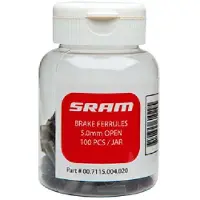 Sram Embouts pour freins ext. Btl./100pcs 5 mm intérieur, noir