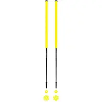 Les batons d'Alain - Bâtons de ski de randonnée - Citron - Taille 115 cm - Jaune