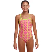 Funkita Single Strap Swimsuit Rose 10 Years Fille