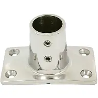 OEM Marine Acier inoxydable Support rectangulaire 90° Argent 25 mm Argent 25 mm