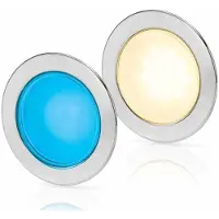 Hella Marine Plafonnier Slim 95 Blanc Et Bleu