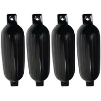 Seachoice Twin Eye Fender Noir 14 cm x 51 cm