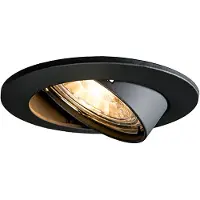QAZQA Spot encastrable intelligent noir inclinable avec Wifi GU10 - Edu