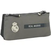 Real Madrid Sac de toilette de voyage C.F. Gris Sportif 22 x 10 x 8 cm