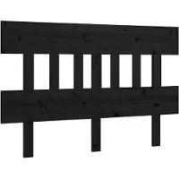 vidaXL Tête de lit noire 183,5x3x81 cm pin massif
