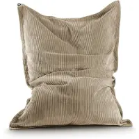 DS Produkte Pouf Classic XXL Cord 380 L - 140 x 180 cm - avec housse lavable