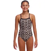Funkita Tie Me Tight Swimsuit Marron 14 Years Fille