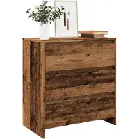 vidaXL Sideboard imitation vieux bois 70x41x75 cm Bois composite