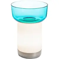 Artemide Bonta Lampe Portable avec Bol Tall | Turquoise