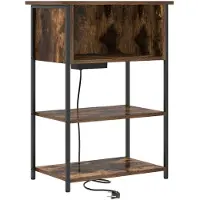 vidaXL Cabinet de chevet Chêne fumé 55 x 31 x 76 cm Bois d'ingénierie