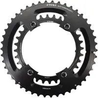 Stone Shimano Road 2x 110 Bcd Chainring Argenté 50/34t