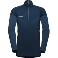 Mammut Trift Half Zip Long Sleeve T-shirt Bleu S Homme