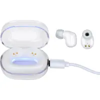Grundig Casque sans fil Bluetooth - Casque intra-auriculaire avec boîtier de charge USB-C - Casque Bluetooth avec microphone - Autonomie de 3h - Blanc
