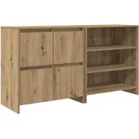 vidaXL Buffet , 2 pièces, chêne Artisan, 70 x 41 x 75 cm, bois d'ingénierie