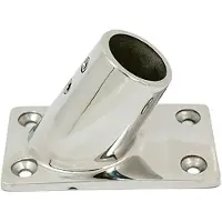 OEM Marine Acier inoxydable 60° Support rectangulaire Argent 22 mm Argent 22 mm