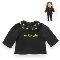 Corolle Mc T-Shirt Noir & Or Manches Longues