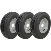 Parnells 4.80/4.00-8 Trailer Wheels 6ply High Speed Road Legal 345kgs 4" PCD (Set of 3)