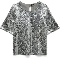 Vero Moda Chemisier gris / gris argenté