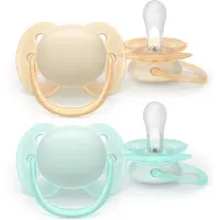 Philips AVENT Ultrasoft SCF091/40 0-6 m tétine Neutral 2 pcs