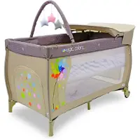 Asalvo Mix Plus Grinder Travel Cot Beige Enfants