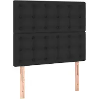 vidaXL Têtes de lit 2 pcs. noir 80x5x78/88 cm simili-cuir
