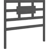 vidaXL Tête de lit Gris 95,5x4x100 cm Pin massif