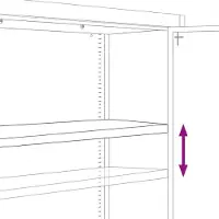 vidaXL Classeur gris clair 90x40x200 cm acier