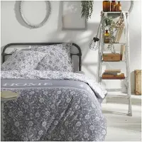 TODAY LINGE ENSEMBLE - HAUSSE DE LIT 240X260 + 2 HAUSSE D'OREILLER 63X63 - 100 % COTON, 57 fils - Capucine