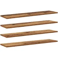 vidaXL Étagère à livres 4 pcs Marron 80 x 20 x 1.5 cm