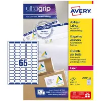Avery Mini 'tiquette d'adresse laser, 38,1 x 21,2 mm, blanc