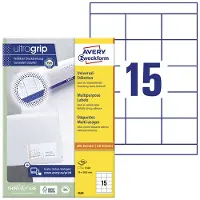 Avery Zweckform Universal-Etiketten 3669, ultragrip, 1500 Stück