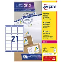 Avery Étiquettes d'adresse QuickPEEL Blanc 63,5x38,1mm 100 Feuilles