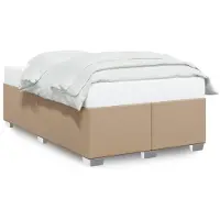 vidaXL Sommier sans matelas cappuccino brun 120x190cm similicuir