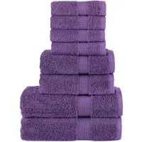 vidaXL Ensemble de serviettes de qualité supérieure SOLUND 8pcs violet