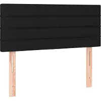 vidaXL Tête de lit noir 100x5x78/88 cm Tissu