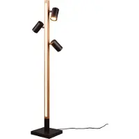 TRIO Lampadaire design Marley noir