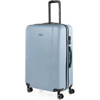 Itaca unisex. 71170-09 Grande valise de voyage XL Rigide 4 Roues Trolley 71170 Bleu -75x50x30cm (OSFA), Casuel, ABS/Polycarbonate