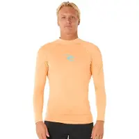Rip Curl Waves Upf Perf Long Sleeve Rash Guard Orange XS Homme