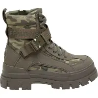 Buffalo Bottines à lacets 'Aspha' kaki / olive / vert foncé
