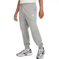 Nike Pantalon 'Club Fleece' gris / blanc