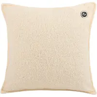 Saaf Coussin chauffant - 3 niveaux de chaleur - Coussin chauffant rechargeable - 10k mAh Powerbank - Sans fil - Coussin chauffant - 40 x 40 cm - Bouclé Off-white - Comfort