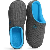 Comfeet Chaussons Homme - Chaussons - Taille 44/45 - Gris - Antidérapant -