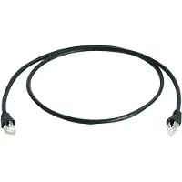 Telegärtner Teleg "rtner Câble patch, cat.6A (profond), S/FTP, 0,25 m, noir
