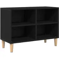 vidaXL : Meubles TV, 69,5 x 30 x 50 cm, noir, imitation chêne, panneaux de particules