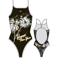 Turbo Happy New Year Swimsuit Rouge,Blanc S Femme