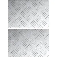 vidaXL Escalier Marche à angle droit 2 pcs Argent 30 x 20 cm Aluminium