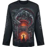 Spiral T-shirt manches longues Gothic de - Dragon's Lair - M - XXL - pour Homme - noir - Taille XL