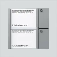 Mobotix Bouton Module 2 boutons 1 avec système de N, TM 612–2 SM, argent métallisé, 2544207