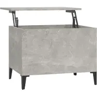 vidaXL Table basse gris béton 60x44,5x45 cm Bois composite